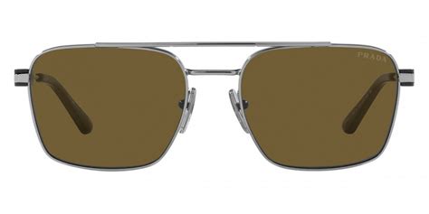 Prada PR 67ZS 5AV01T 56 Gunmetal Sunglasses 